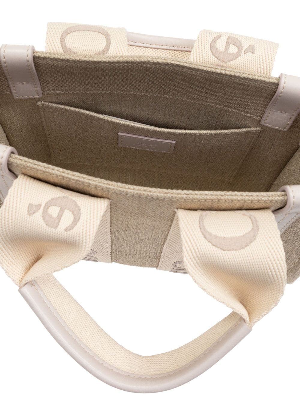 Chloé small Woody logo-strap tote bag - Image 5