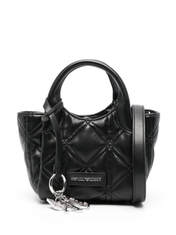 Emporio Armani mini quilted leather tote bag