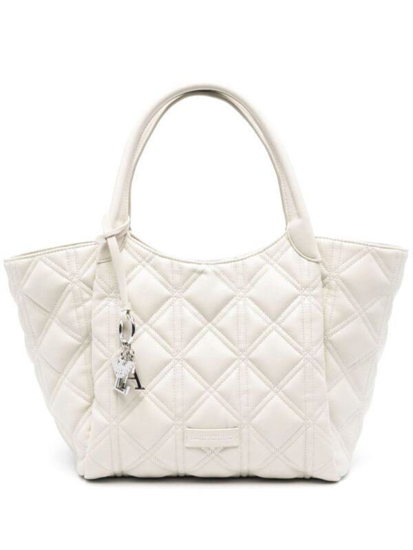 Emporio Armani quilted leather tote bag