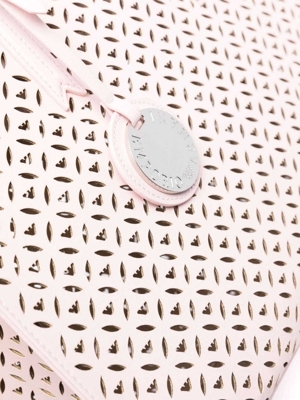 Emporio Armani logo-laser cut tote bag - Image 4