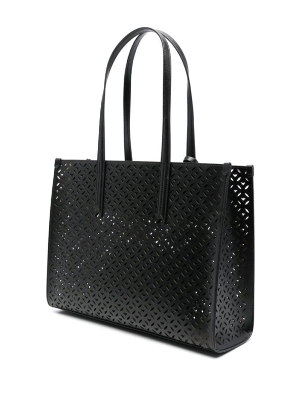 Emporio Armani logo-laser cut tote bag - Image 3