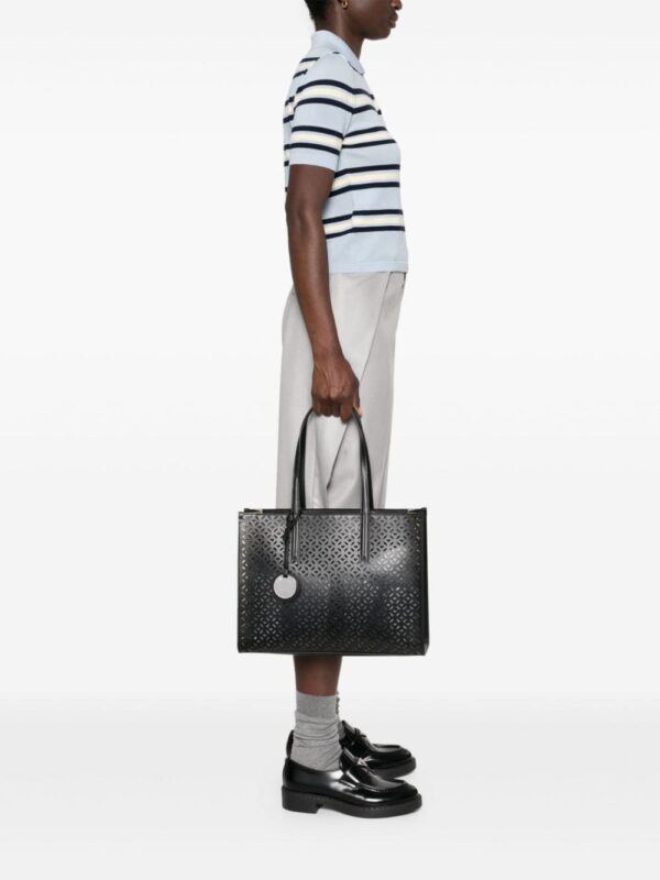 Emporio Armani logo-laser cut tote bag - Image 2