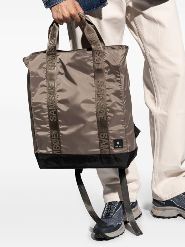 SAMSOE SAMSOE logo-jacquard straps backpack - Image 2
