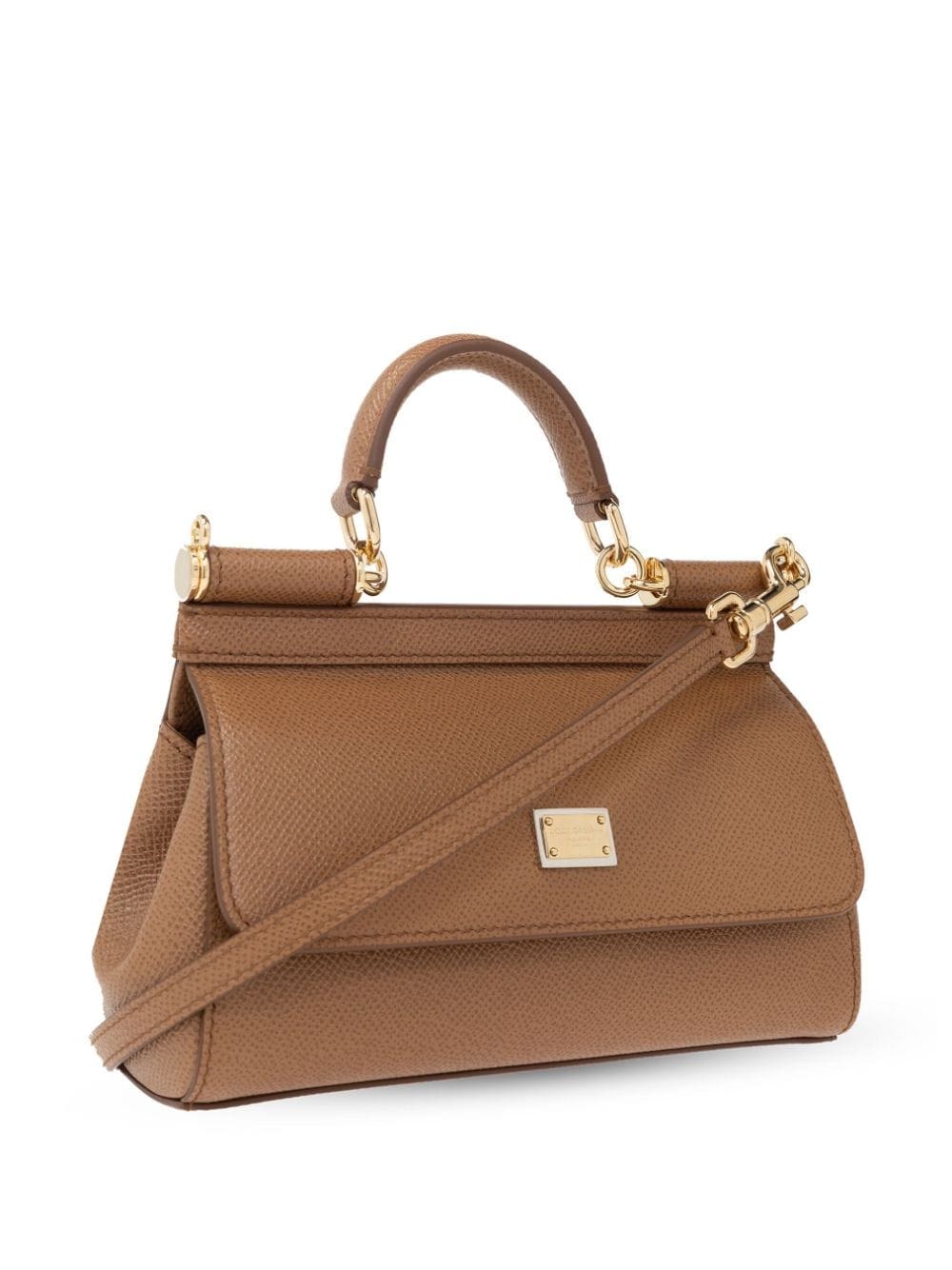 Dolce & Gabbana small Sicily grained leather tote bag - Image 4