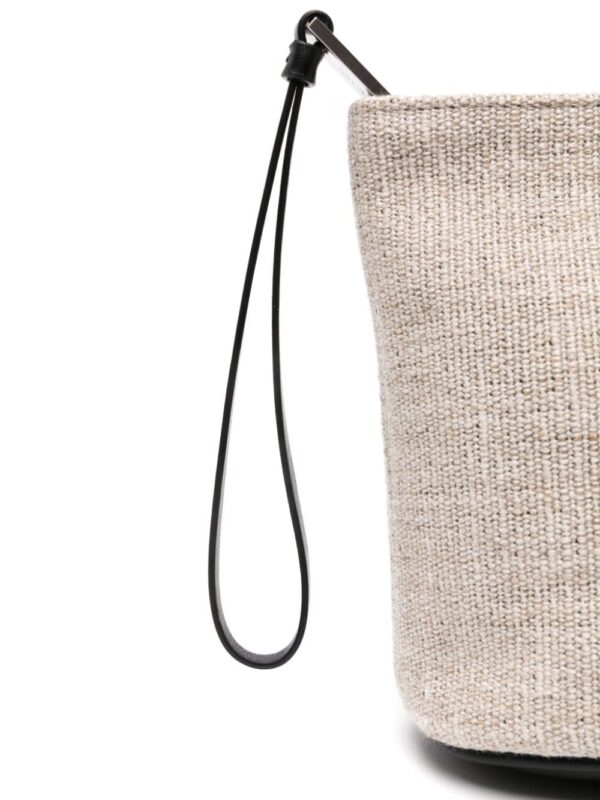 Ferragamo logo-embroidered canvas clutch - Image 4