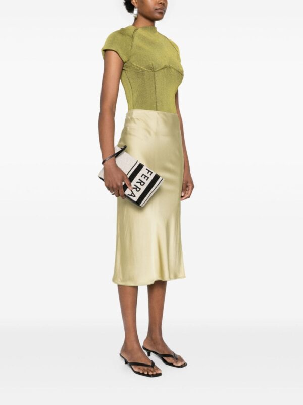 Ferragamo logo-embroidered canvas clutch - Image 2