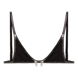 Coperni decorative zip detailing bra