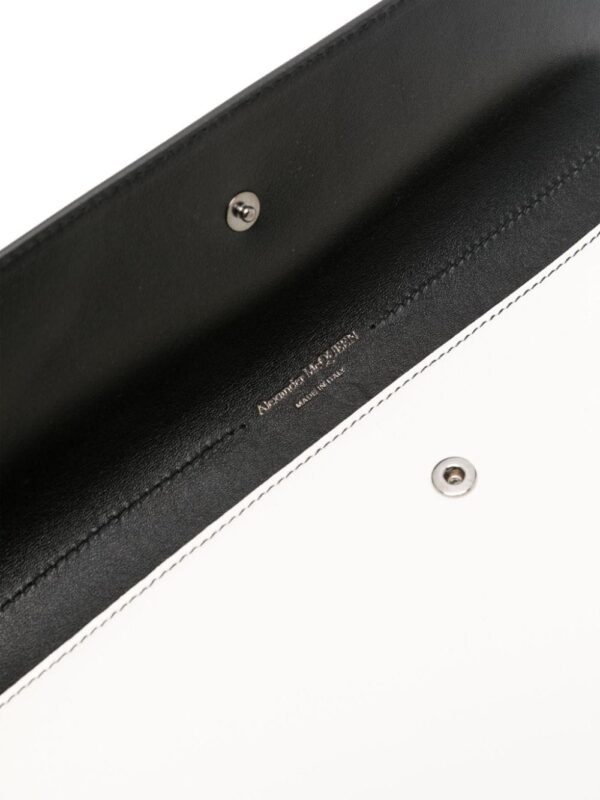 Alexander McQueen skull-stud leather clutch - Image 5