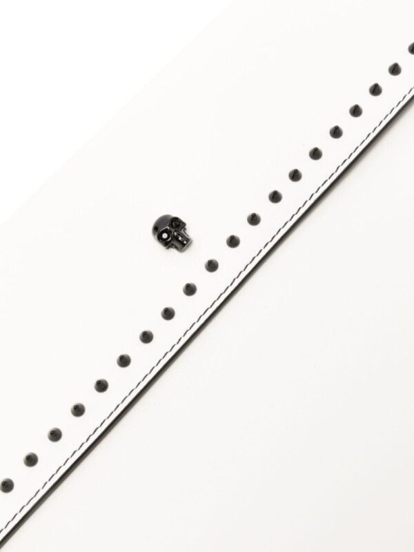 Alexander McQueen skull-stud leather clutch - Image 4