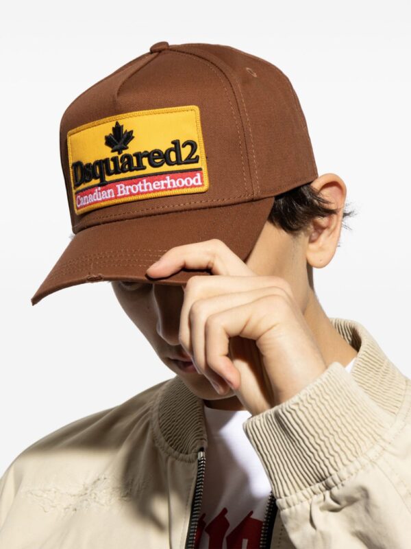 DSQUARED2 logo-appliqué cotton cap - Image 4