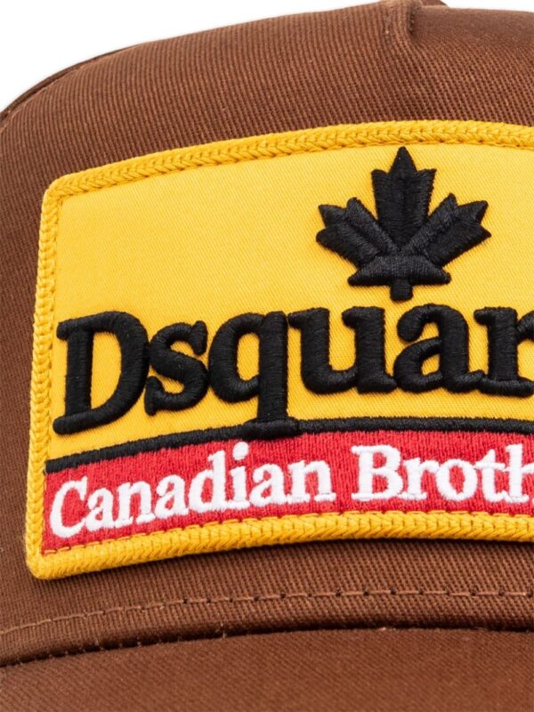 DSQUARED2 logo-appliqué cotton cap - Image 3
