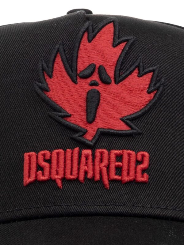DSQUARED2 logo-appliqué cotton cap - Image 3