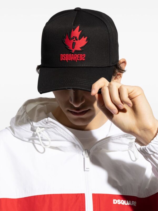 DSQUARED2 logo-appliqué cotton cap - Image 4