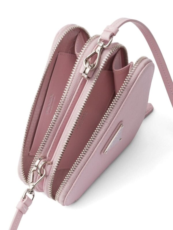 Prada Saffiano leather mini pouch bag - Image 5