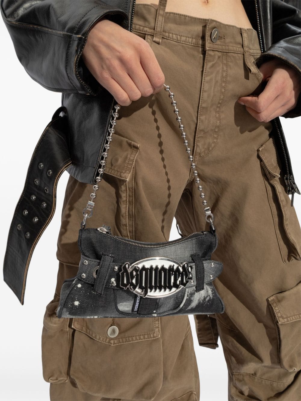 DSQUARED2 Gothic logo-plaque shoulder bag - Image 2