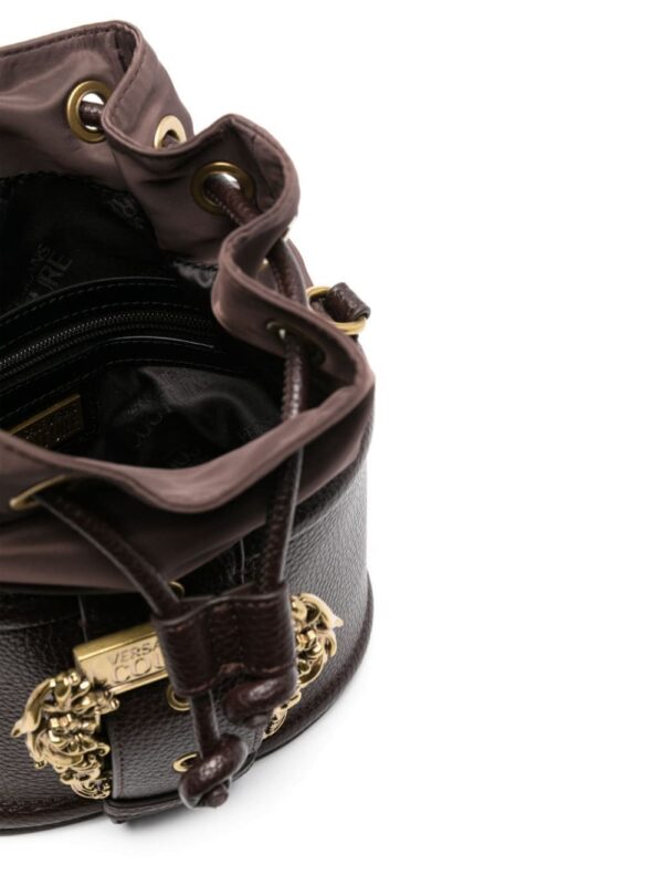 Versace Jeans Couture logo-plaque bucket bag - Image 5