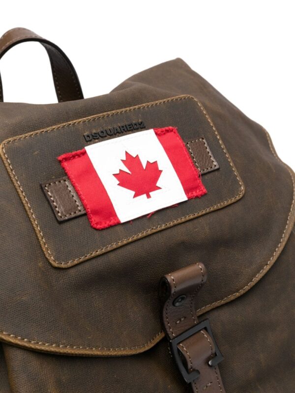 DSQUARED2 Canadian Flag cotton-blend backpack - Image 4
