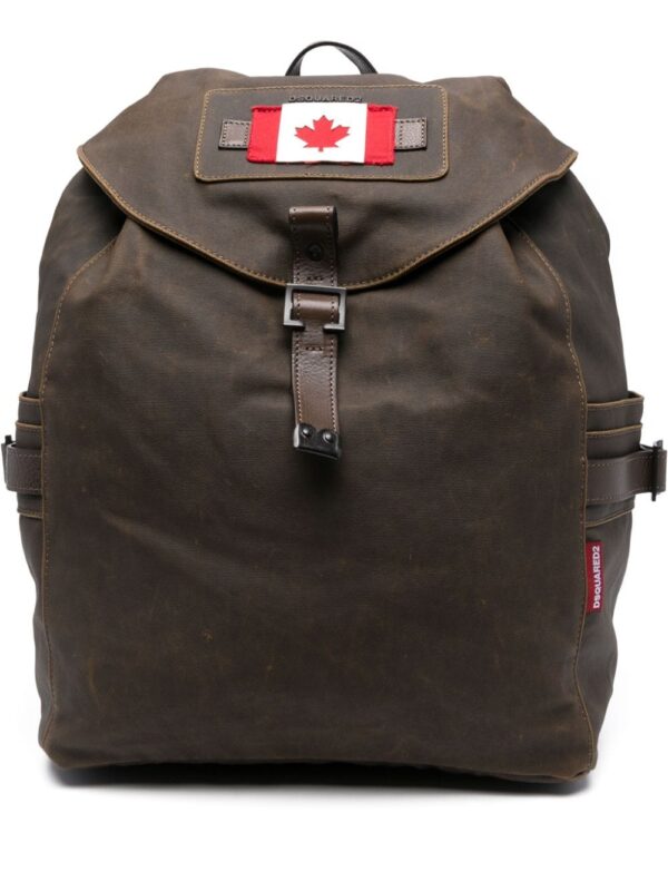 DSQUARED2 Canadian Flag cotton-blend backpack