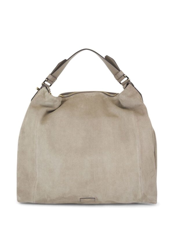 Jimmy Choo logo patch suede handbag - Image 2