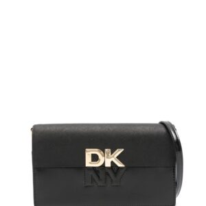 DKNY logo-lettering clutch bag