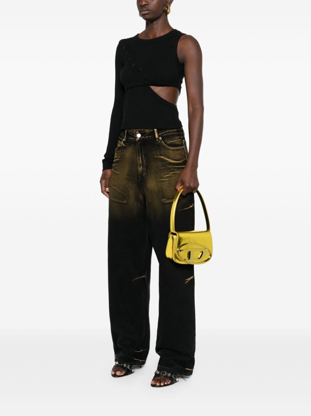 Diesel 1DR-Iconic leather shoulder bag - Image 2