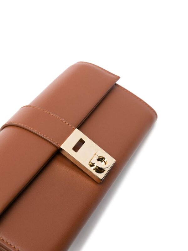 Ferragamo Gancini leather clutch bag - Image 4