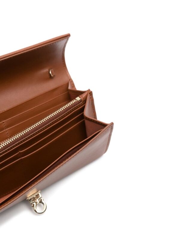 Ferragamo Gancini leather clutch bag - Image 5