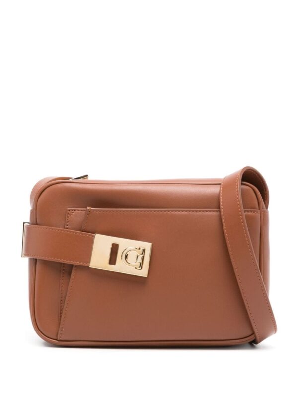 Ferragamo Gancini leather crossbody bag