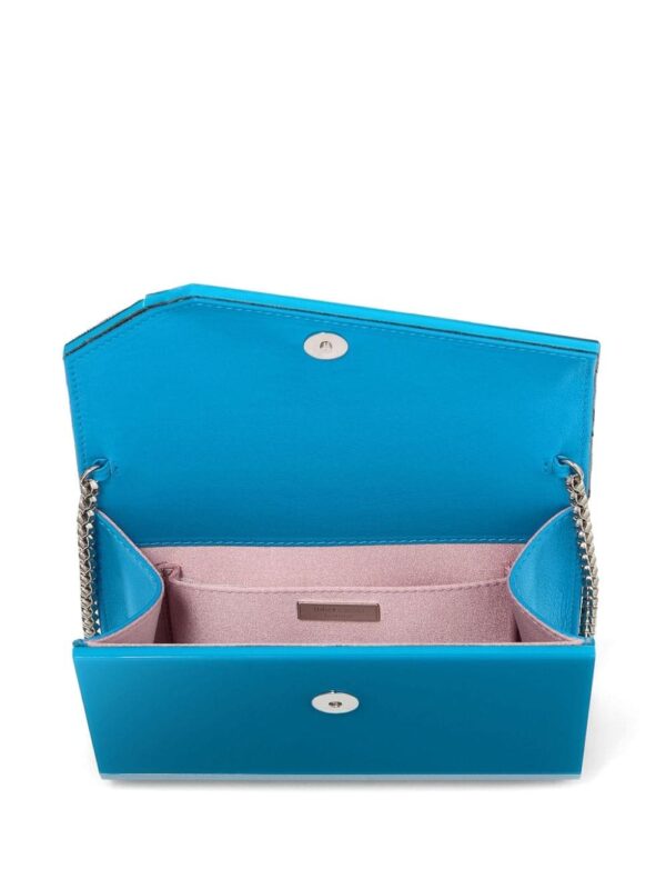Jimmy Choo Candy logo-print clutch bag - Image 3