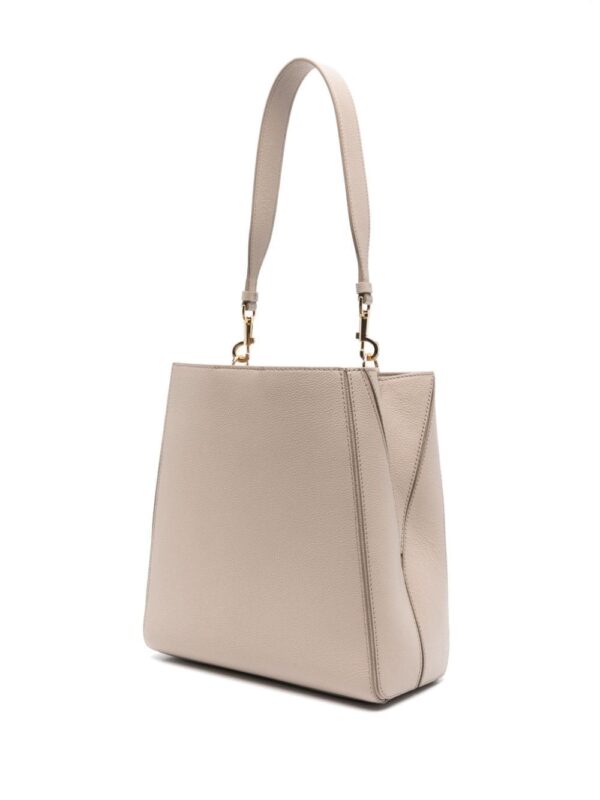 Tory Burch McGraw logo-embossed leather tote bag - Image 3