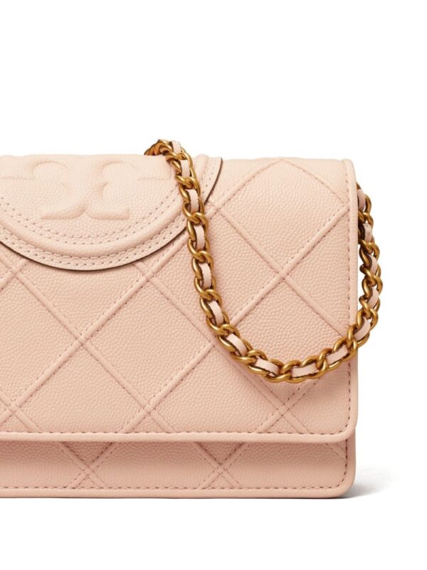 Tory Burch Fleming Soft leather chain wallet - Image 4