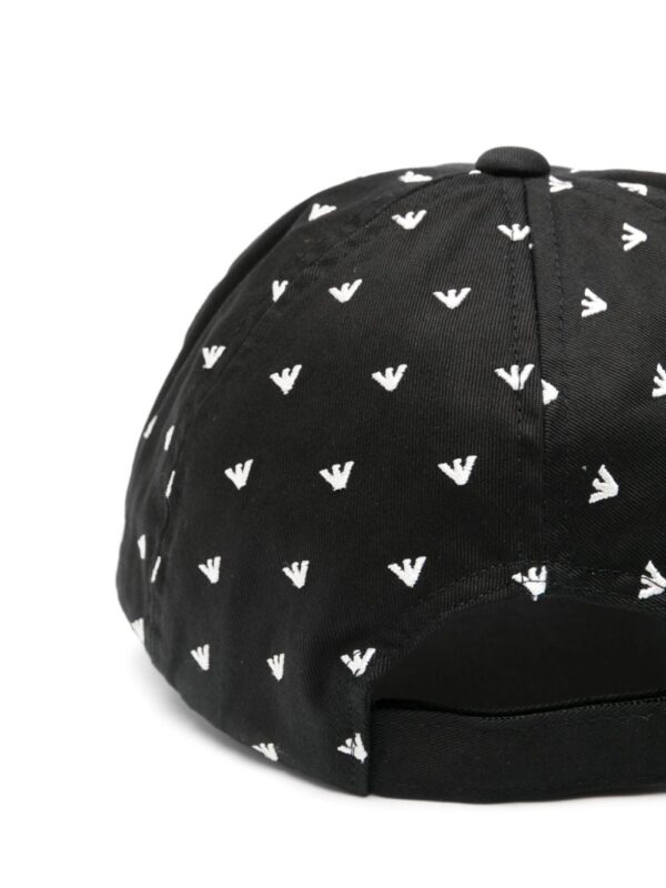 Emporio Armani embroidered-logo cotton baseball cap - Image 2