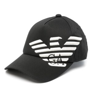 Emporio Armani embossed-logo cotton baseball cap