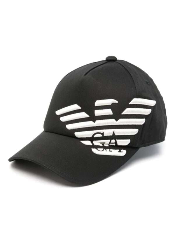 Emporio Armani embossed-logo cotton baseball cap