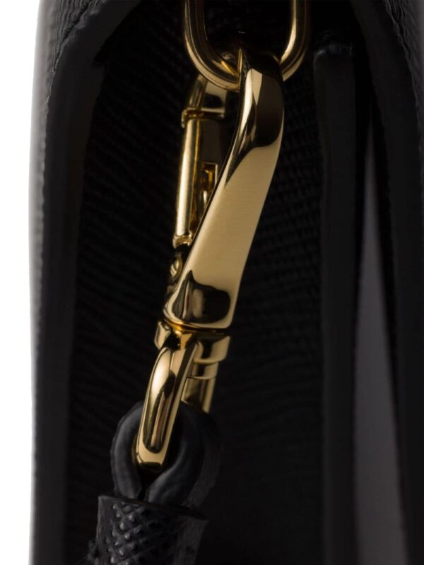 Prada triangle-logo leather mini bag - Image 4