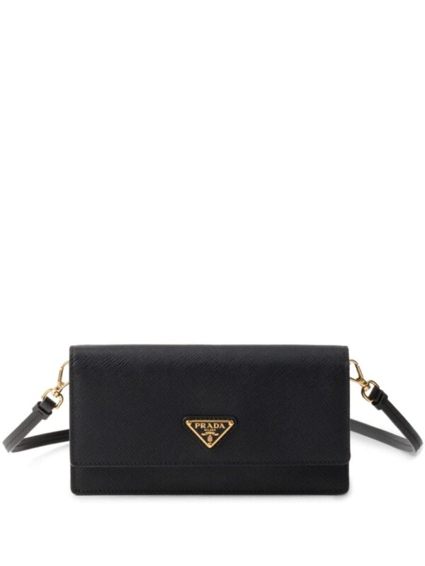 Prada triangle-logo leather mini bag