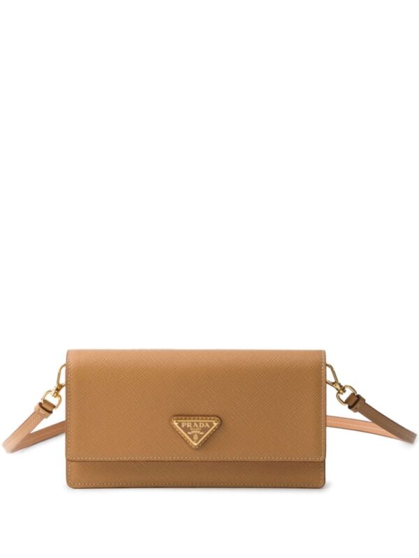 Prada triangle-logo leather mini bag