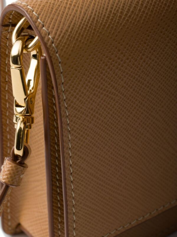 Prada triangle-logo leather mini bag - Image 5