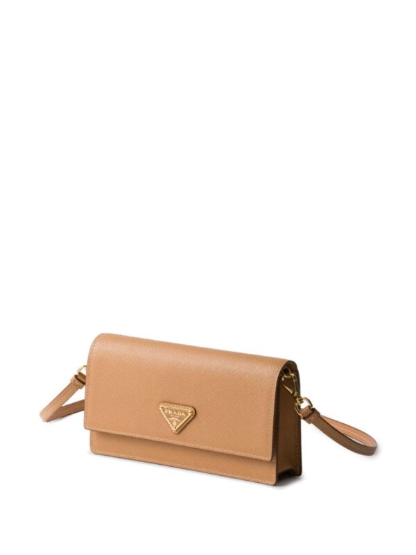 Prada triangle-logo leather mini bag - Image 3