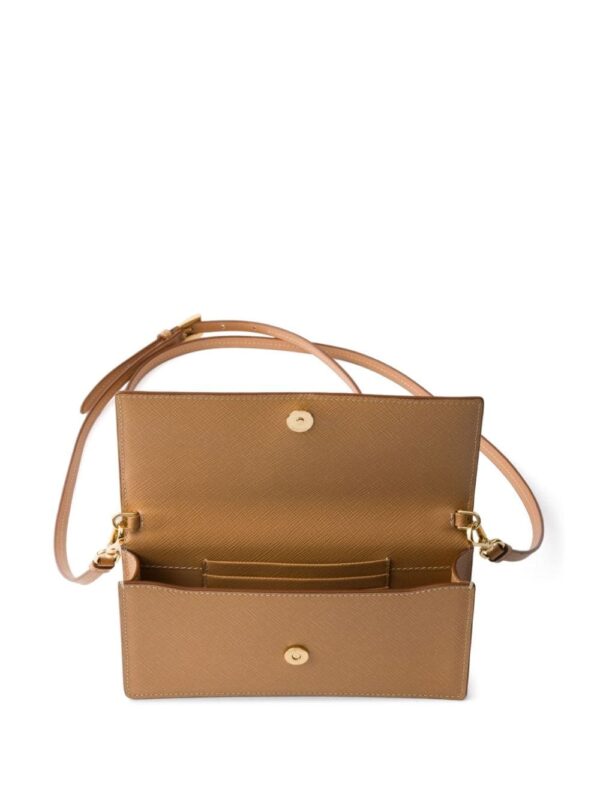 Prada triangle-logo leather mini bag - Image 4