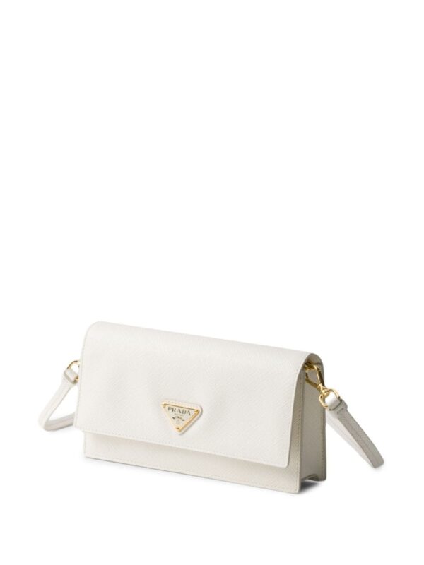 Prada triangle-logo leather mini bag - Image 3