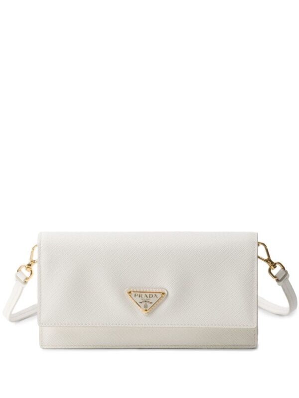 Prada triangle-logo leather mini bag