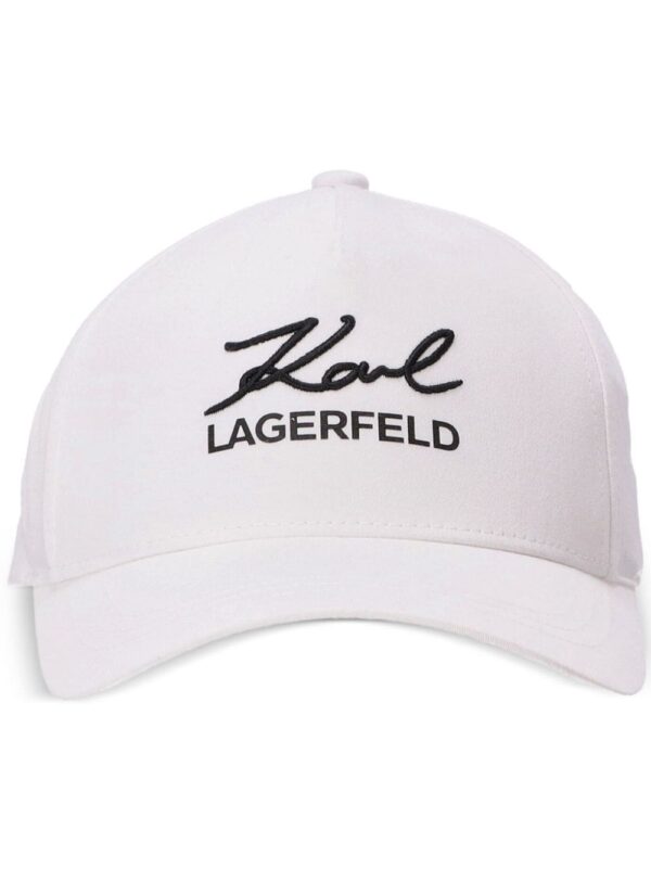 Karl Lagerfeld logo-embroidered baseball cap