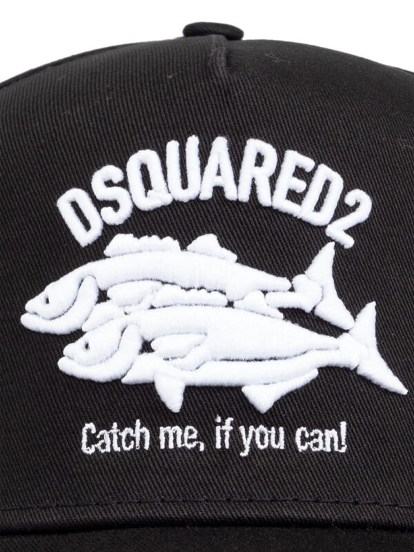DSQUARED2 embroidered-logo cotton cap - Image 3