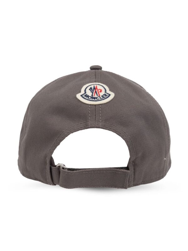 Moncler logo-appliqué cotton cap - Image 2