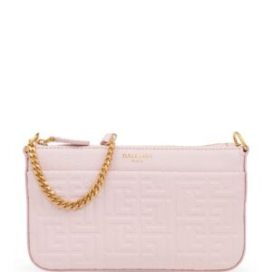 Balmain logo-embossed clutch