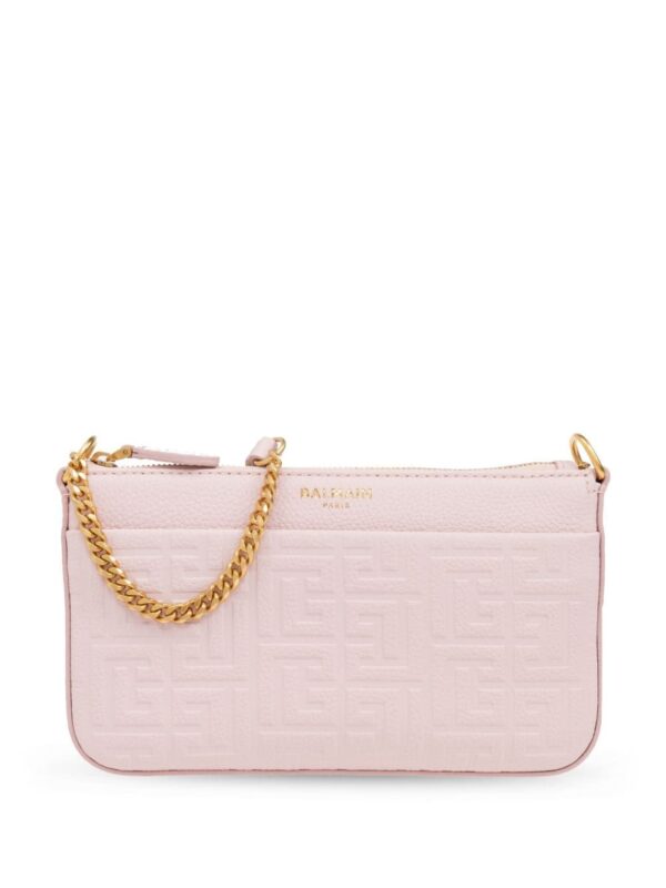 Balmain logo-embossed clutch
