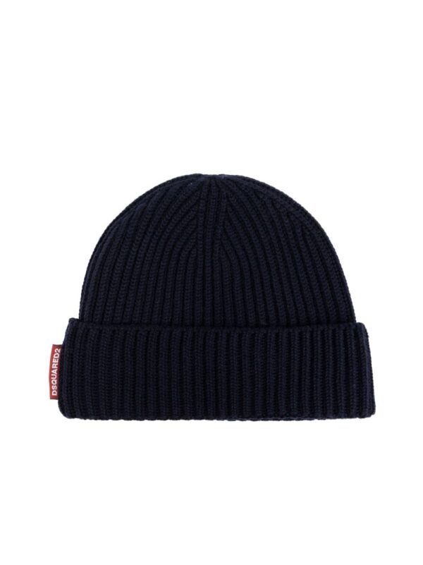 DSQUARED2 logo-tag wool beanie - Image 4