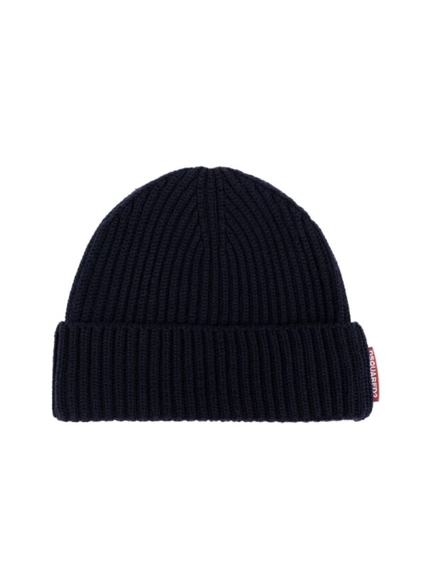 DSQUARED2 logo-tag wool beanie - Image 3