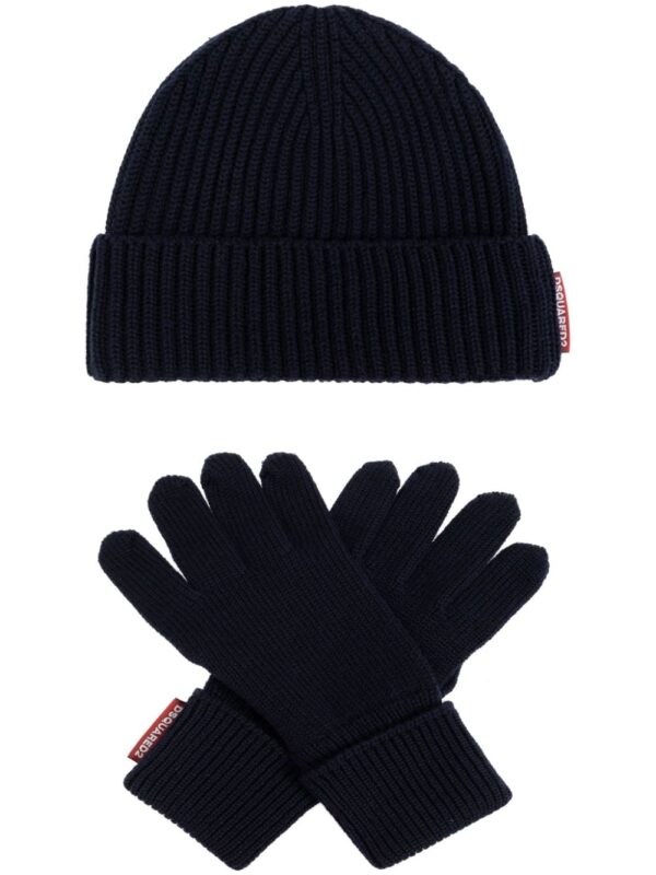 DSQUARED2 logo-tag wool beanie